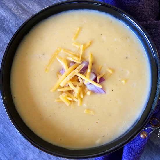 Vegetarian Beer Cheese Soup