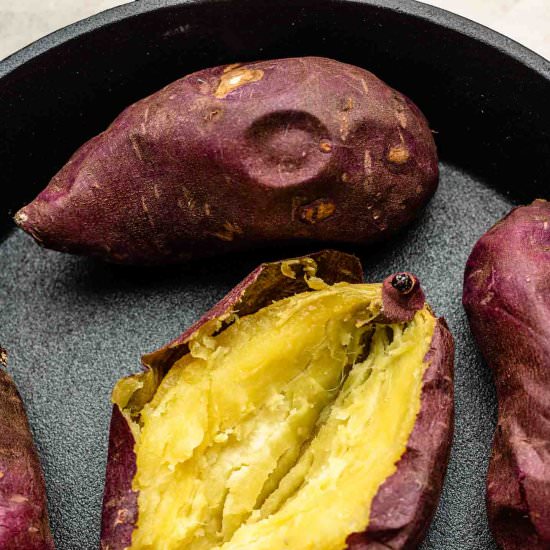 perfect baked japanese sweet potato