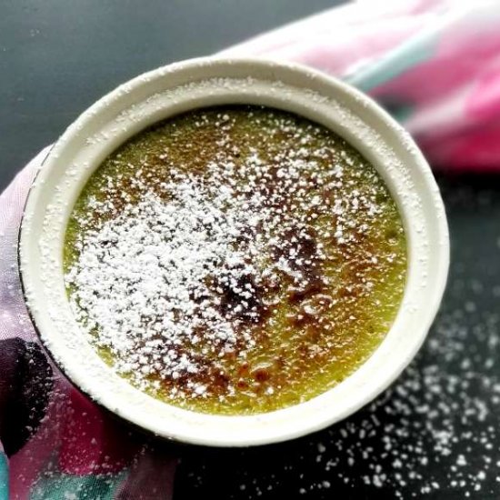 Coconut Matcha Brulee