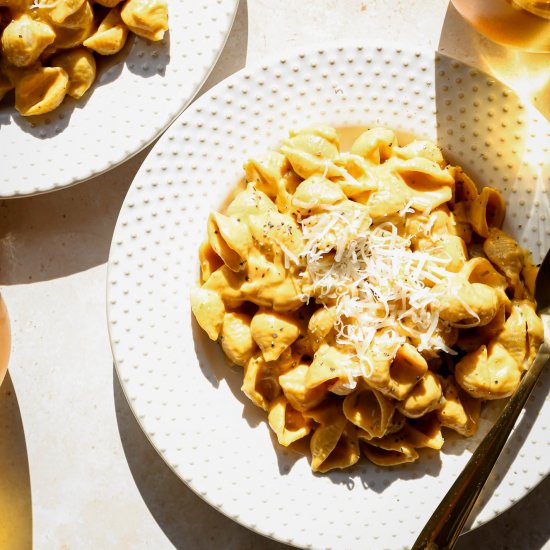 Gluten Free Creamy Pumpkin Pasta