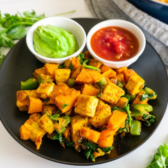 Sweet Potato & Tofu Breakfast Hash