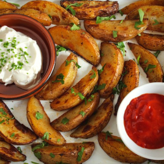 Cajun-Spiced Baked Potato Wedges