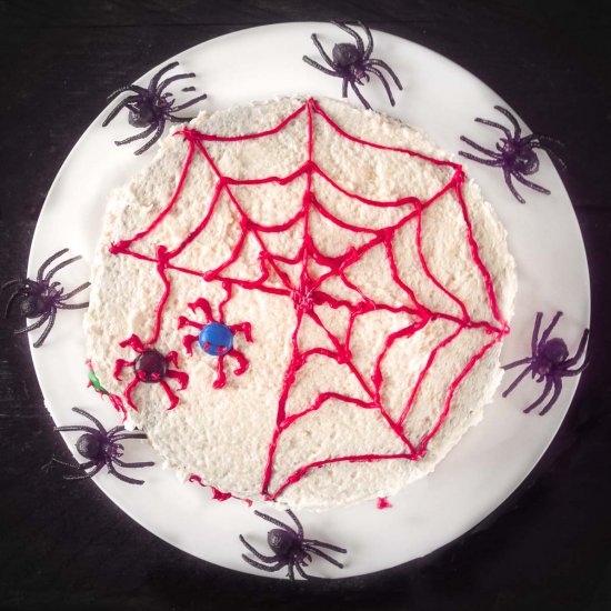 Halloween spider cake