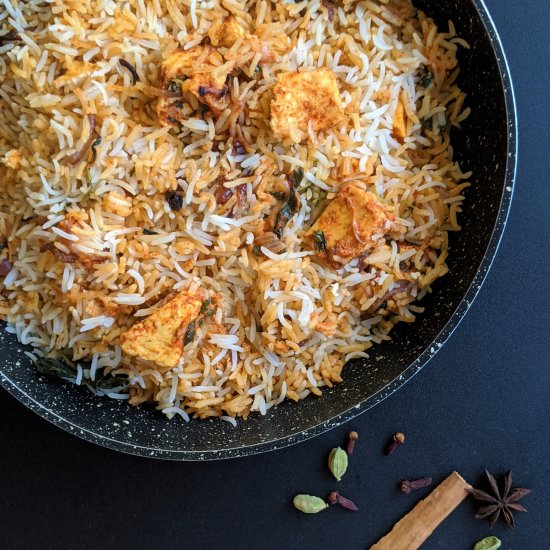 Paneer Dum Briyani