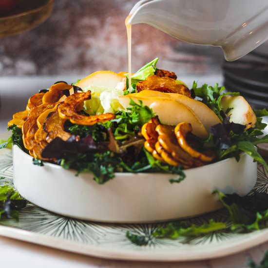 Delicata squash and pear salad