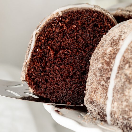 Chocolate Roasted Pear Cake