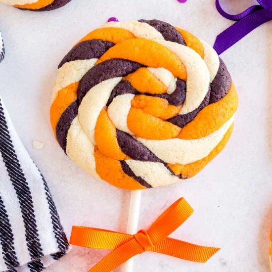 Halloween Lollipop Cookies