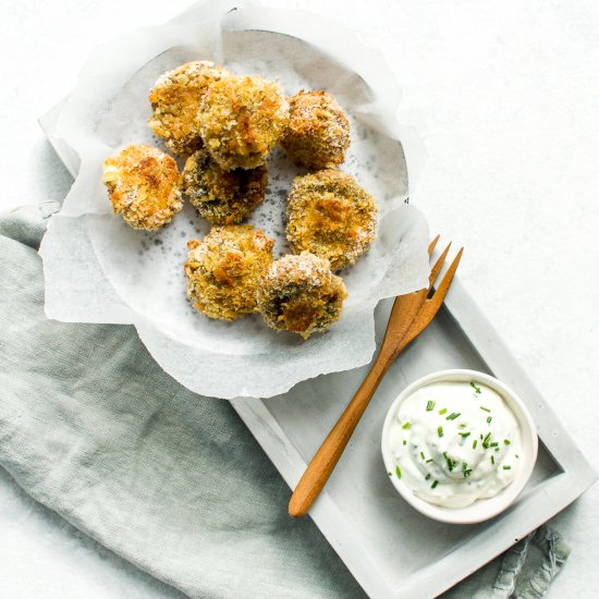 Breaded Garlic Mushrooms