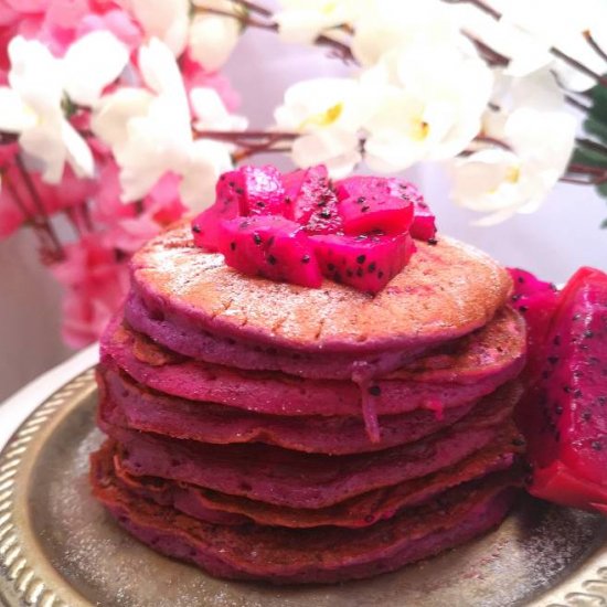 Pink Pitaya Pancakes