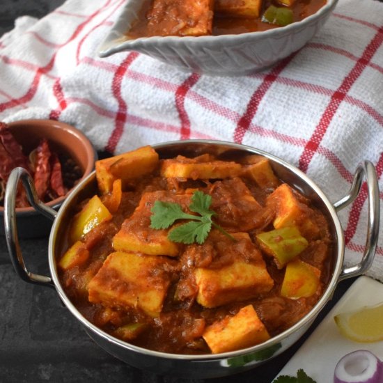 Kadai Paneer with Gravy