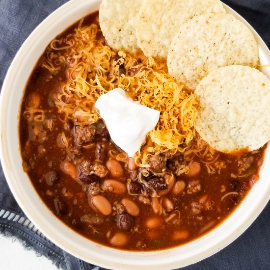 slow cooker taco soup