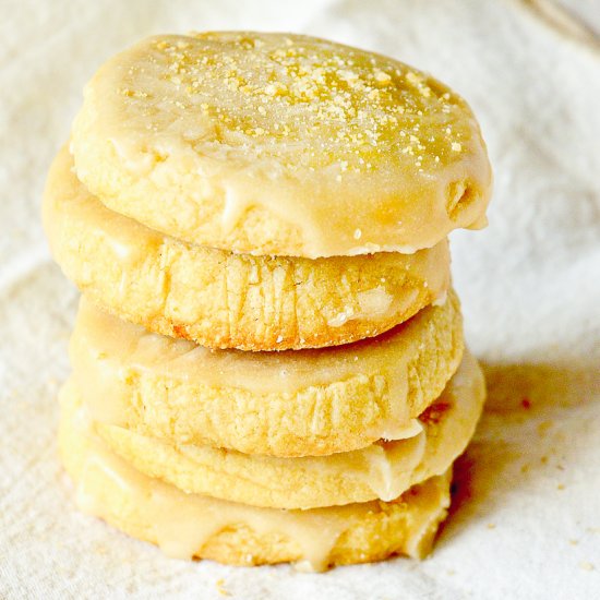 Maple Glazed Maple Shortbread