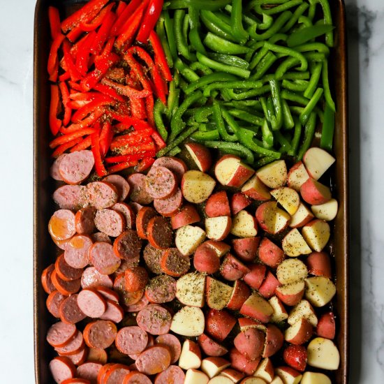 Sheet Pan Sausage & Potatoes