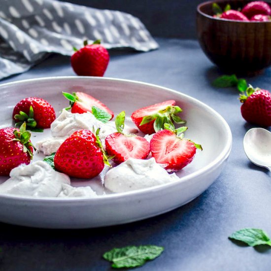 Vegan Strawberries and Cream