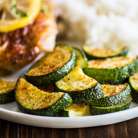 Easy Roasted Zucchini