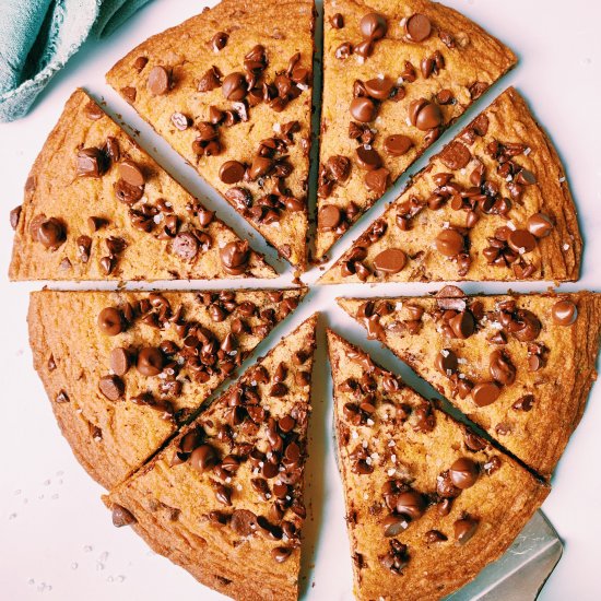 Pumpkin Chocolate Chip Cookie Pie