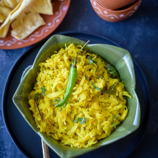 Raw Papaya Chutney (Sambharo)