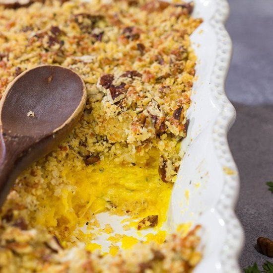 Cheesy Butternut Squash Casserole