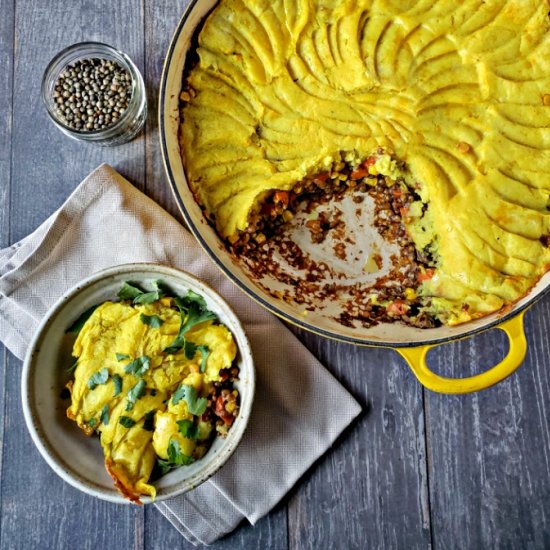 Vegan French Lentil & Potato Bake