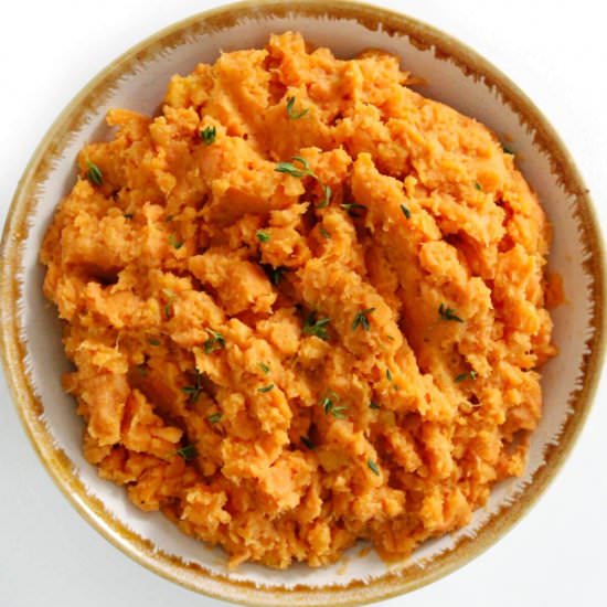 Vegan Mashed Sweet Potatoes (GF/P)