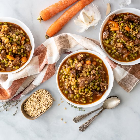 Hearty Beef Barley Soup