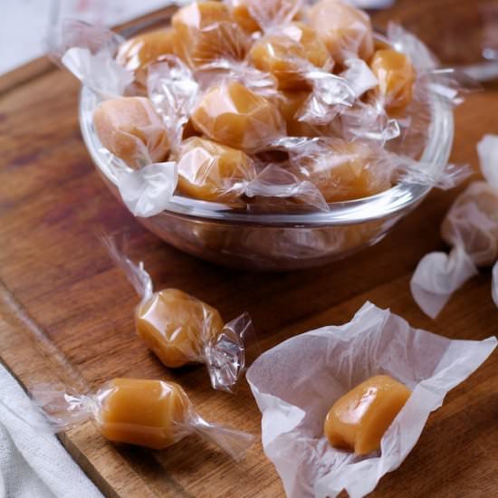 Soft Honey Vanilla Caramels