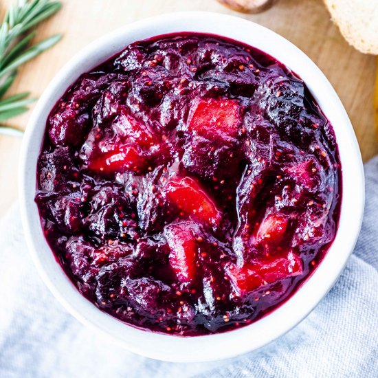 apple cranberry chutney