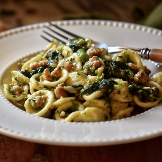 Orecchiette with Italian Sausage