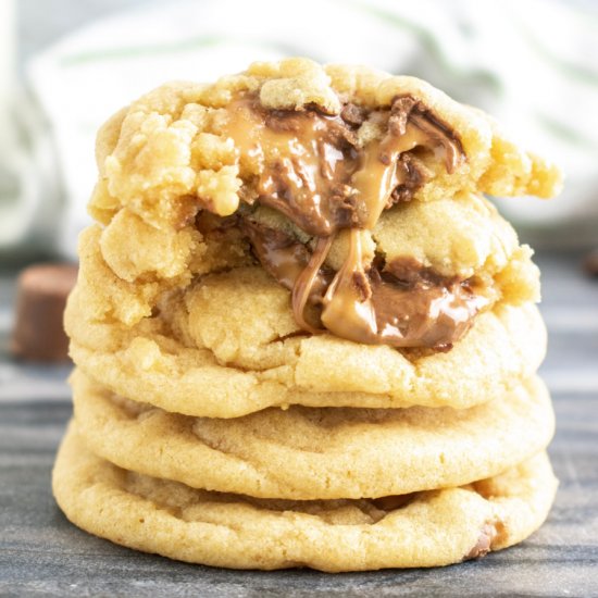 Rolo Stuffed Cookies