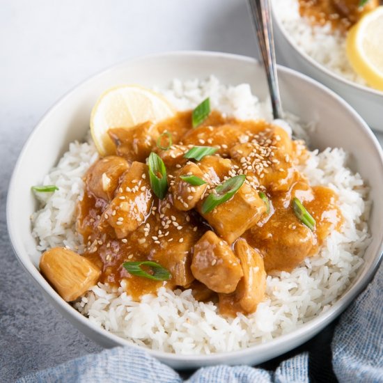 Lemon Honey Ginger Chicken