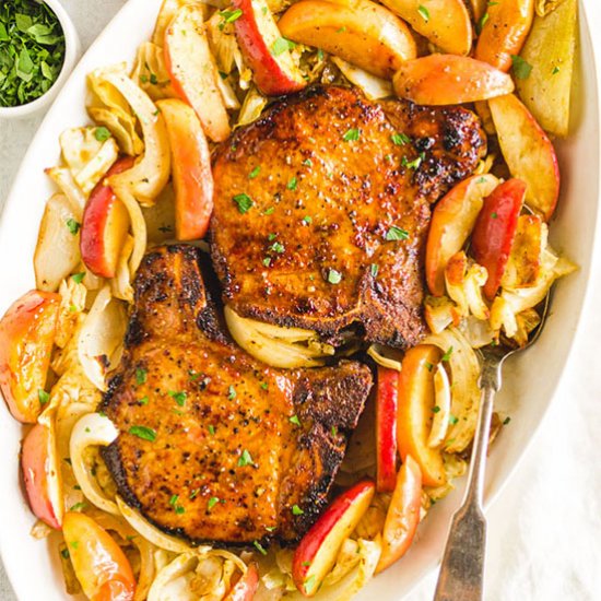 Sheet Pan Maple Pork Chops