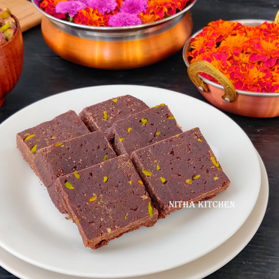 Millet Chocolate Burfi Video Recipe