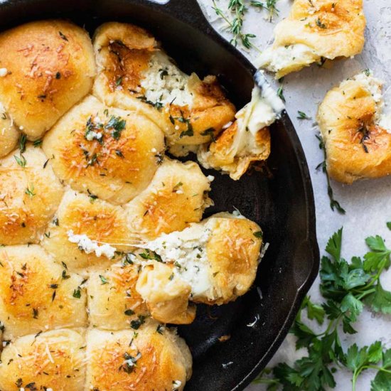 Garlic Cheese Stuffed Rolls