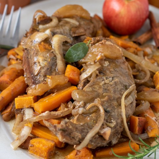 Slow Cooker Apple Pork Tenderloin