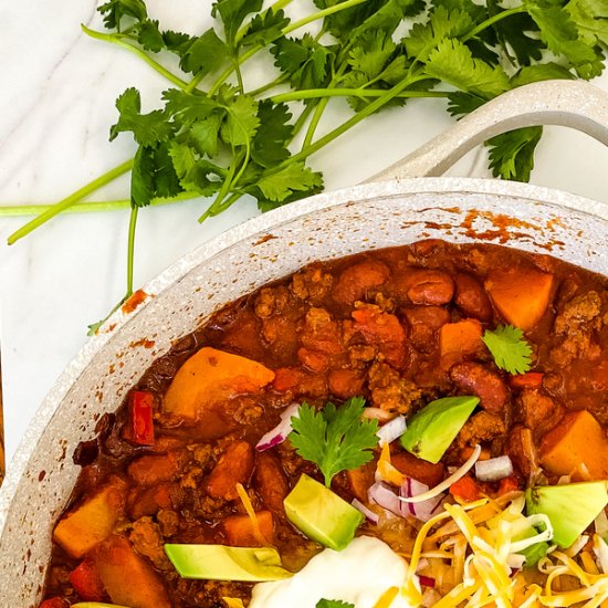 Spicy Chili with Butternut Squash