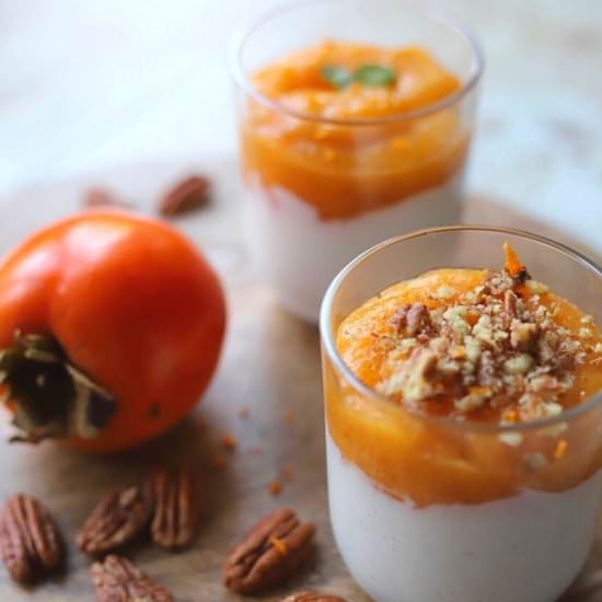 PERSIMMON & VANILLA RICOTTA DESSERT