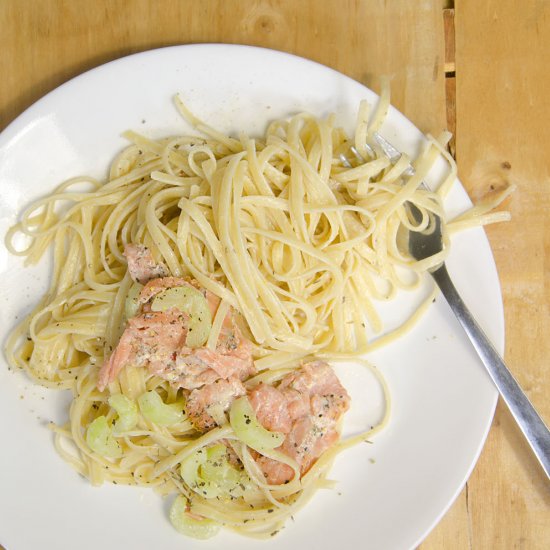 Linguine with Smoked Salmon