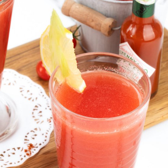 Refreshing Vodka and Tomato Juice