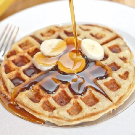 Homemade Banana Waffles