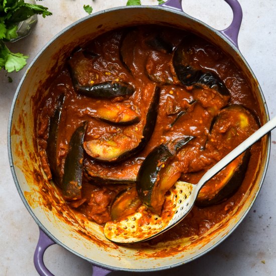 Tomato Aubergine Curry