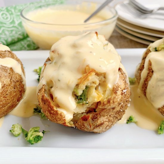 Chicken and Broccoli Stuffed Potato