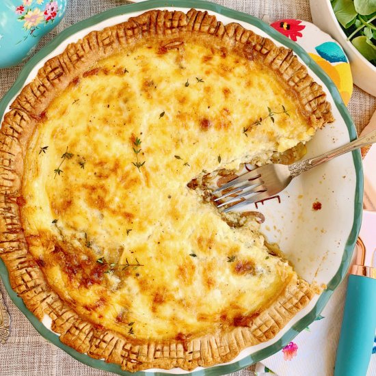 French Onion Soup Quiche