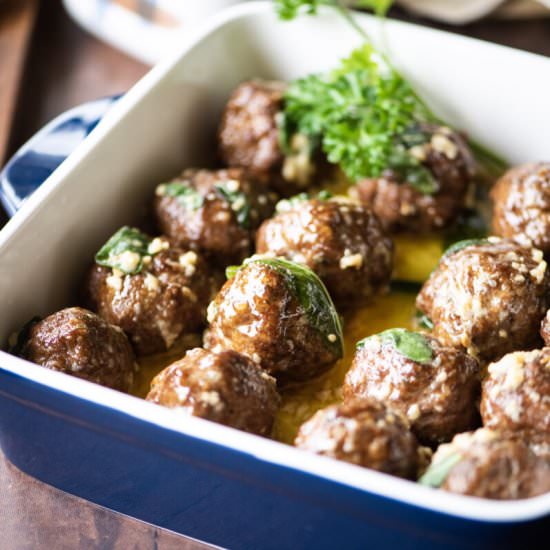 Meatballs with Sage Brown Butter