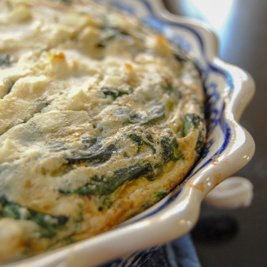 Spinach Feta Quiche