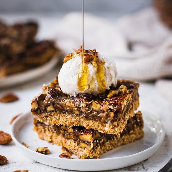 Healthy Pecan Pie Bars