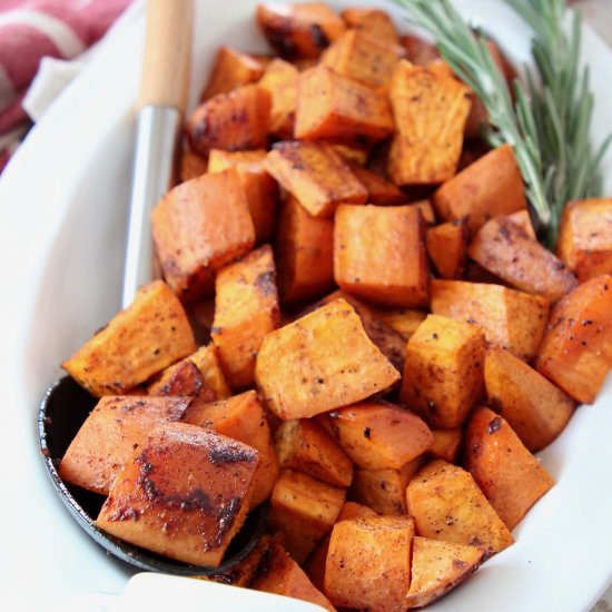 Honey Roasted Sweet Potatoes