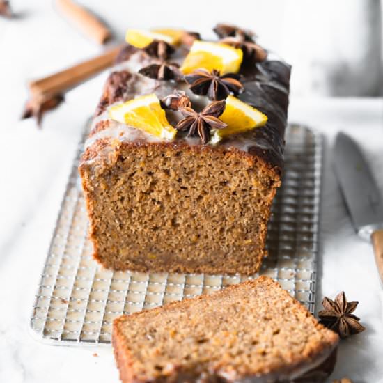 CHAI SPICED CAKE WITH ORANGE GLAZE