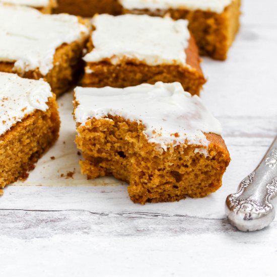 Pumpkin Bars with Cream Cheese