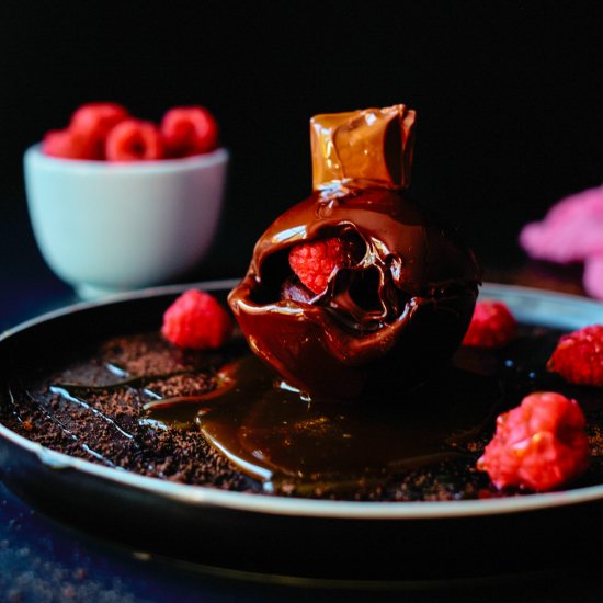 Brownie Stuffed Magic Chocolate Bal