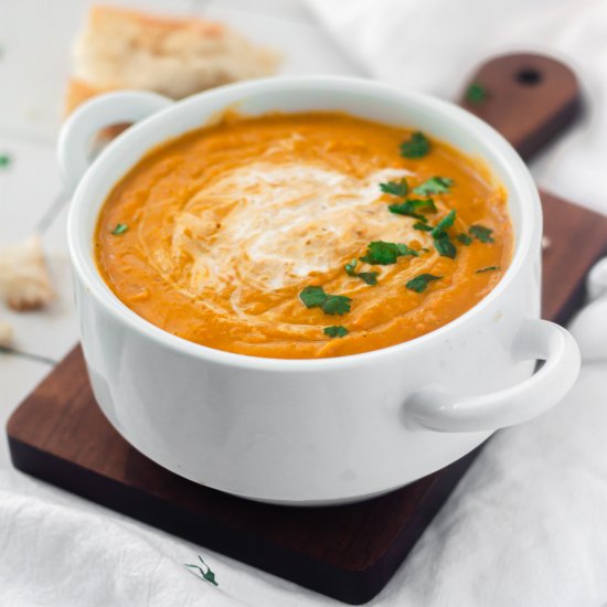 Vegan Pumpkin Lentil Soup